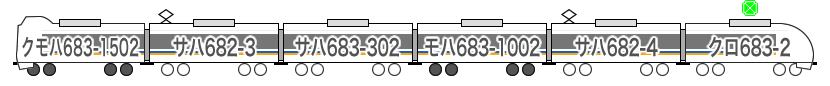 近キト W32編成（右側が大阪方）