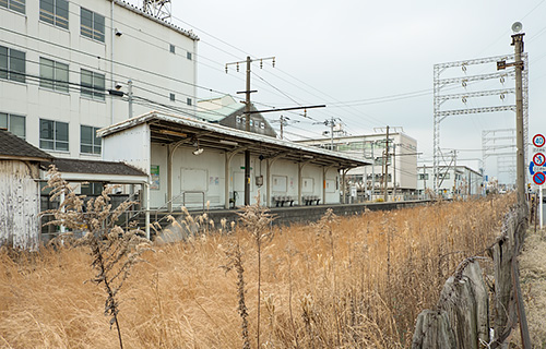 鶴見線大川駅構内