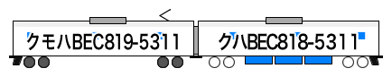 チク ZG5311編成（左側が西戸崎方）