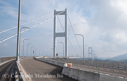 来島海峡第三大橋にて