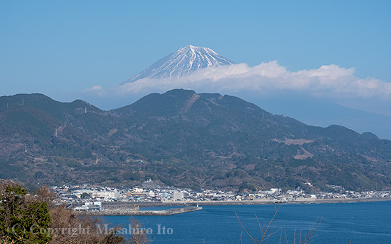 由比から見た富士山