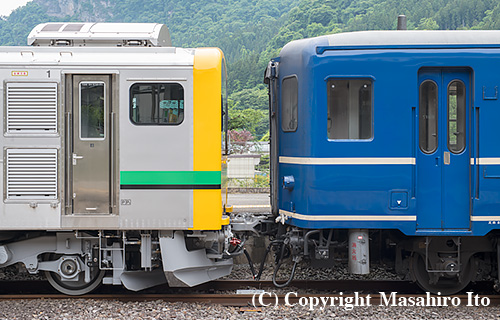 GV-E197-201 と スハフ12 161 の連結部